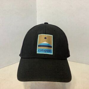 Cotopaxi Mesh Back Snapback Adjustable Cap Hat One Size Black